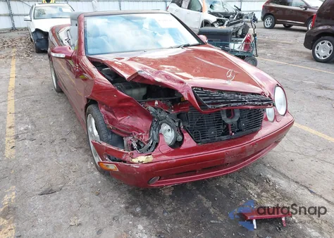 2002 Mercedes-Benz Clk 430 из США, поврежденный, VIN WDBLK70G22T125076